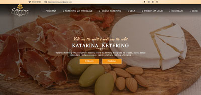 Izrada sajta za Katarina Ketering – custom dizajn, logo i lokalni SEO