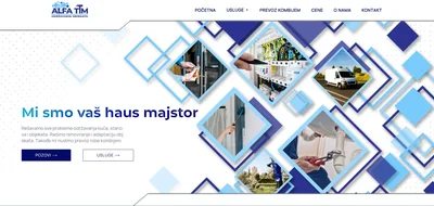 Website development for Alfa Tim – handyman services and renovations