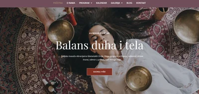Website development for Aumkar Centar – Himalayan singing bowls and sound therapy