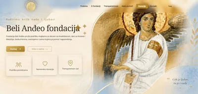 Website development for Beli Anđeo Foundation – a humanitarian organization