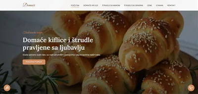 Website development for Domaća Hrana – local sale of homemade products