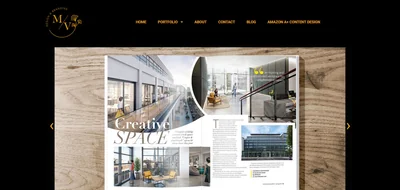Portfolio website for Milana Veselinović – design work and international presence